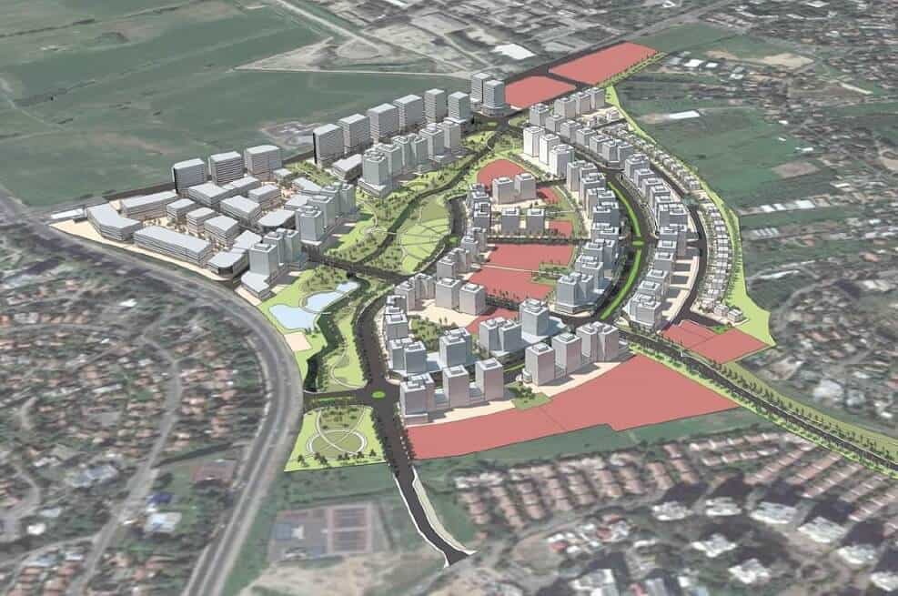 הדמיית תכנית גני יהודה, ביהוד – הדמיה משרד ד.ס בניין ערים
