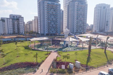 פארק חדש שנבנה בשכונת רחובות המדע