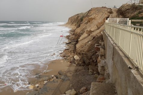 המסלעה בסוכה הלבנה, אשקלון // צילום: רני עמיר, המשרד להגנת הסביבה