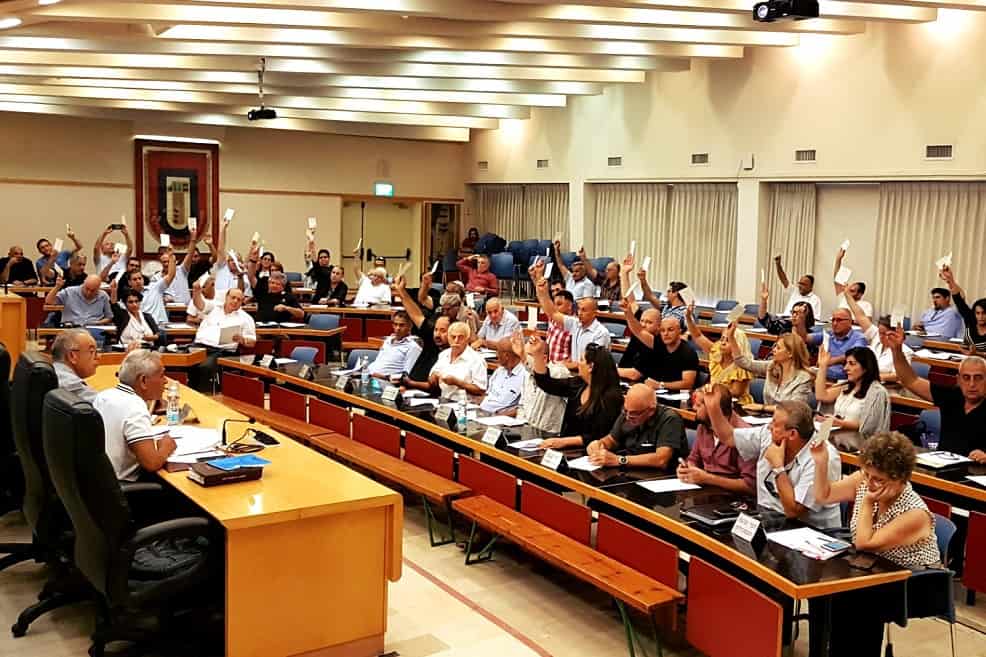 הצבעה על סכסוך עבודה כללי במשק בנושא בטיחות בעבודה - בית נבחרי ההסתדרות // באדיבות דוברות ההסתדרות