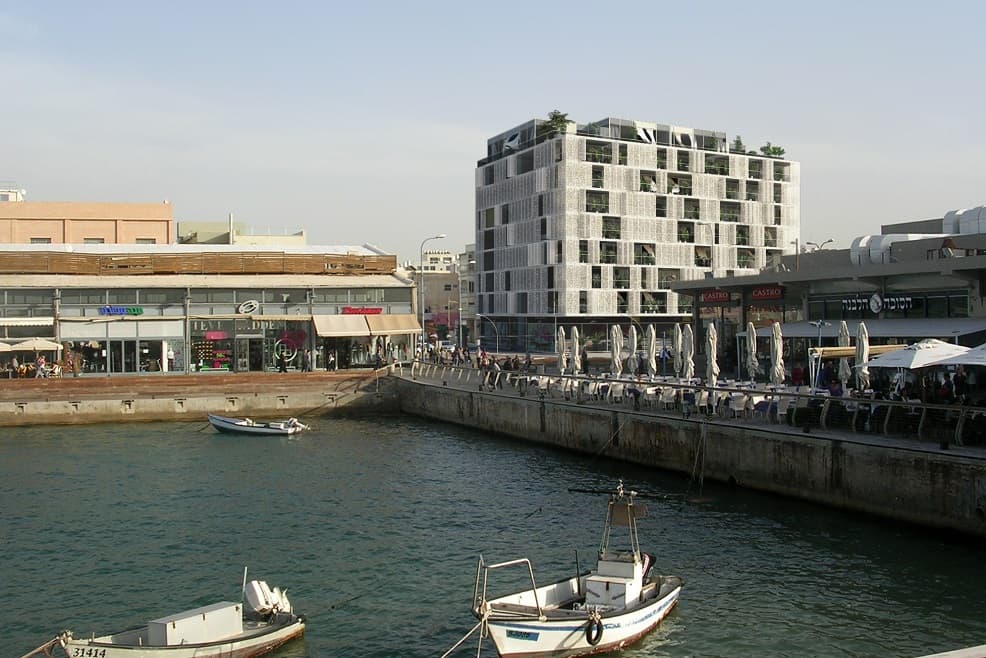 הדמיית פרויקט פורט TLV בנמל תל אביב של קבוצת חג'ג'