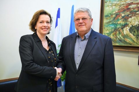שטיאסני וקליש // צילום: ראובן כהן / דוברות עיריית חיפה