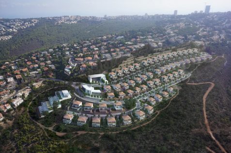 הדמיית פרויקט דניה הירוקה בחיפה // אדריכל התכנית הוא רני זיס