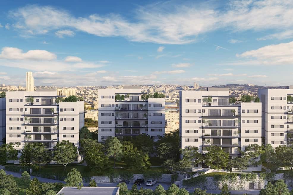 הדמיית הפרויקט בקרית יובל בירושלים של חברת צברים // הדמיה Viewpoint