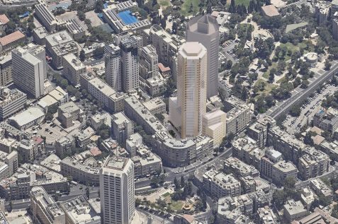 הדמיית תכנית 'מתחם פז גז' // פיי-קוב-פריד אדריכלים