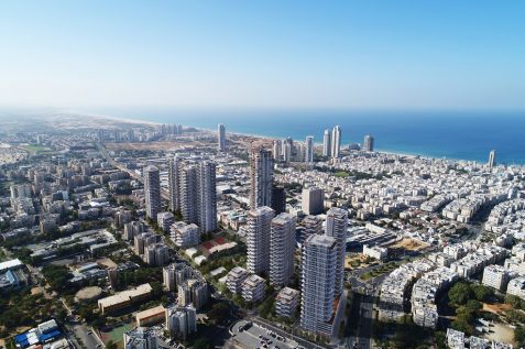 הדמיית פרויקט הרב לוי ניסנבאום בת ים // משרד צפור אדריכלים ומתכנני ערים