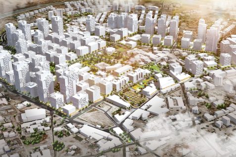 הדמיה של תוכנית 'בית הקשתות' בלוד // קרדיט: דרמן ורבקל אדריכלות.