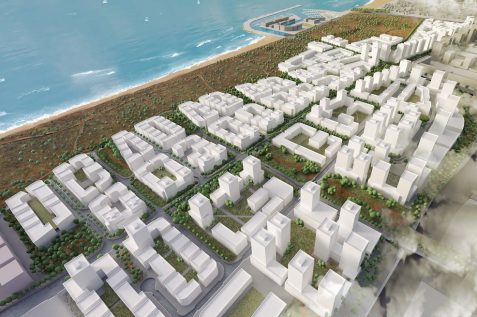 הדמיה תוכנית חוף התכלת // קרדיט: קייזר אדריכלים