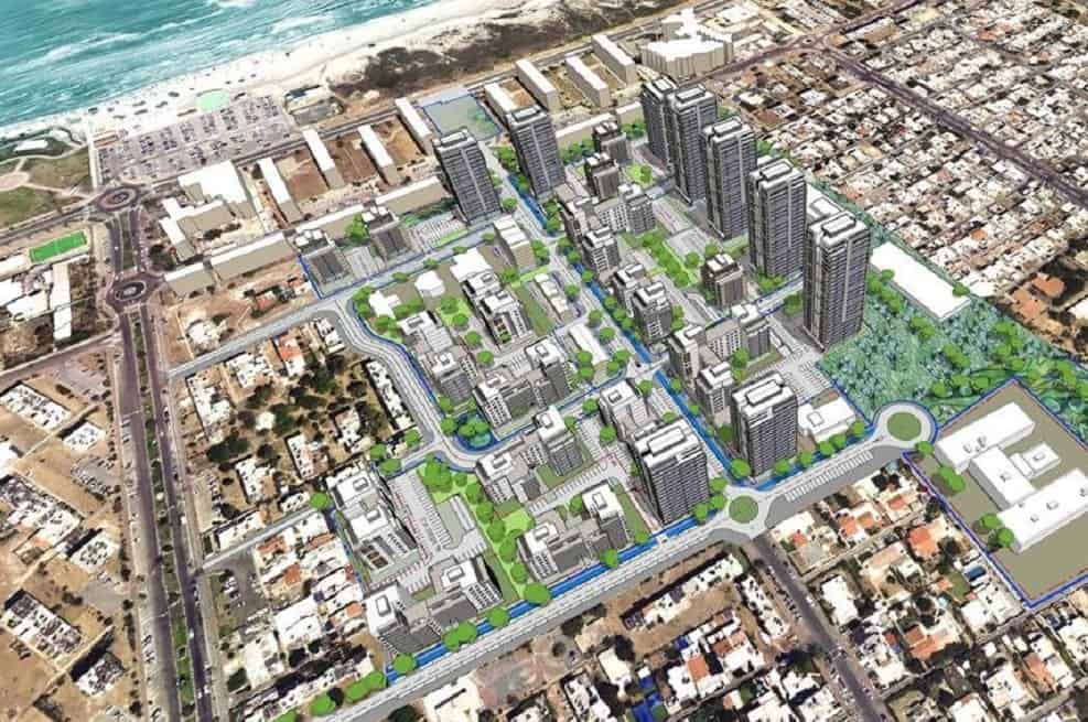 הדמיה: תכנית התחדשות עירונית במתחם אג"ש בקריית ים // קרדיט: גורדון-אדריכלים-ומתכנני-ערים