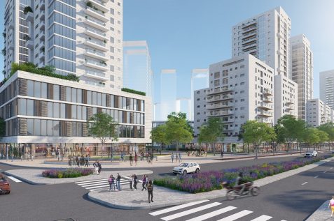הדמיית תוכנית מרכז נתניה // אדריכלית ליאת איינהורן פנחס