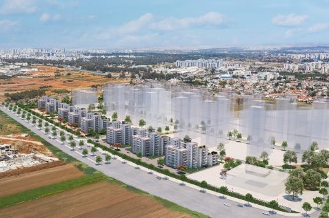 הדמיית פרויקט שכירות ארוכת טווח של בינוי ושיכון באור יהודה // טוטם הדמייה ואנימציה