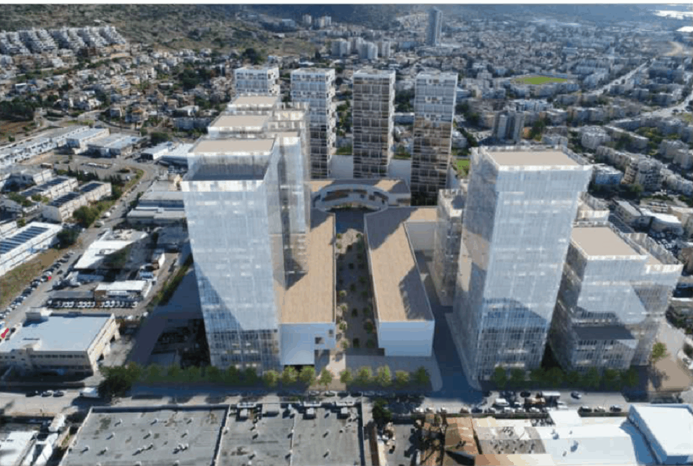 הדמיה תוכנית אוטוקרס טירת כרמל // משרד ערן מבל אדריכלות ובינוי ערים בע"מ