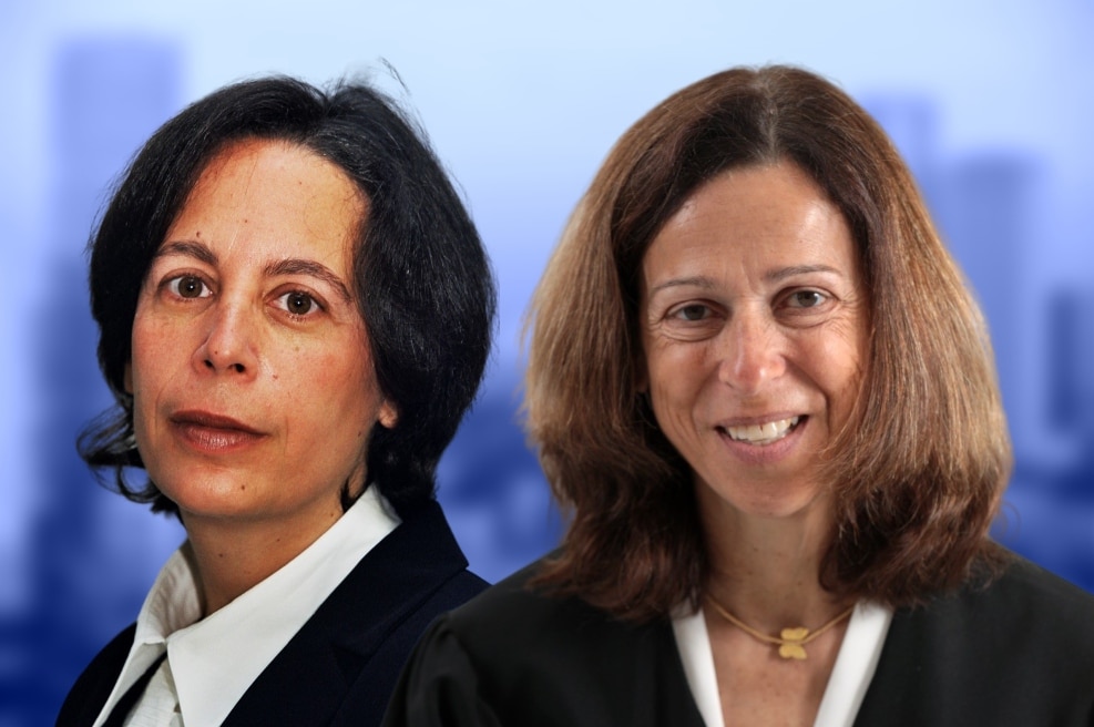 משמאל: השופטת בטינה טאובר והשופטת רות רונן // צילום: דוברות הרשות השופטת
