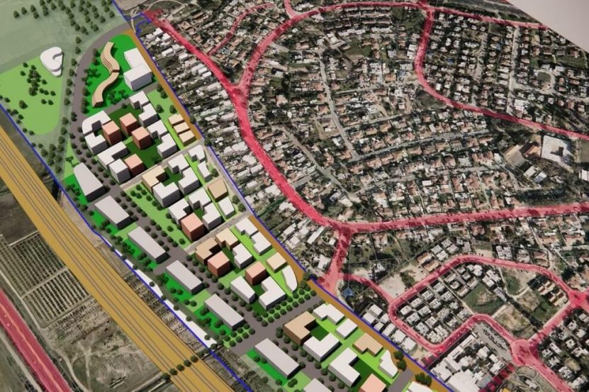 תכנית בנימינה צפון מערב // הדמיה: פרחי צפריר אדריכלים
