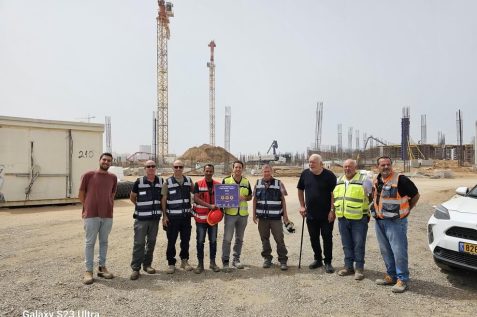 שטח בניית האיצטדיון החדש באשדוד // צילום: קן התור