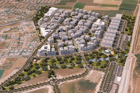 הדמיית תוכנית מזרח המושבה // ארמון אדריכלים ומתכנני ערים