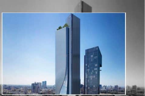 מגדל "יורוקום" ברמת גן // הדמייה: קנדה ישראל, מילוסלבסקי אדריכלים