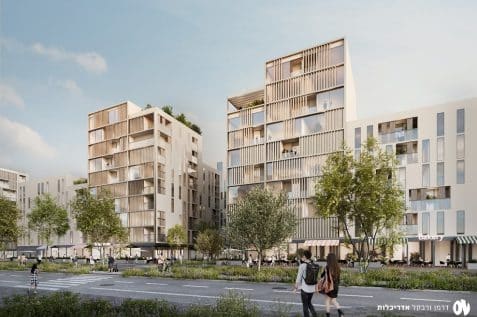 רובע עירוני חדש בשדרות // הדמיה: משרד דרמן-ורבל אדריכלות