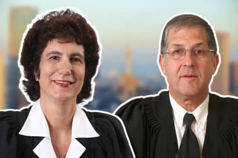 מימין: השופט רון ודפנה ברק ארז // הרשות השופטת | Depositphotos