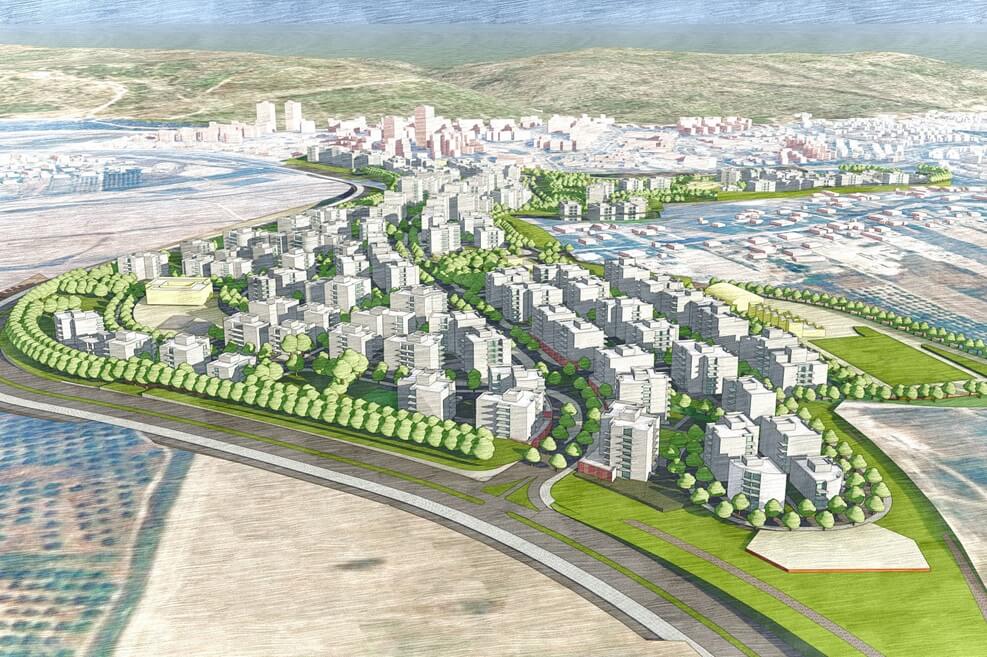 תוכנית ותמל יקנעם // הדמייה: ארי כהן ומיכאל וינד אדריכלות ובינוי ערים