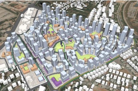 תכנית המרקם הוותיק // הדמיה: אדריכל עמוס ברנדייס
