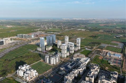 מתחם קניאל בכפר סבא// הדמיה: משרד כנען שנהב.