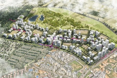 רובע הפארק הצפוני ראשון לציון// הדמיה: בוכמן הוקמן