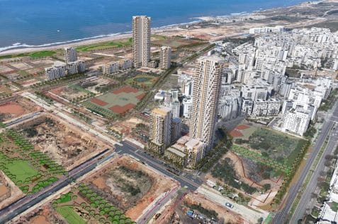 פרויקט דיור להשכרה בשדה דב // הדמיה: טוטם