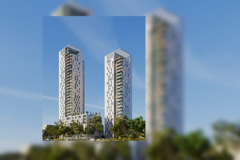 פרויקט התחדשות קרית אליעזר חיפה, מתחם 16 // הדמייה: משה צור אדריכלים