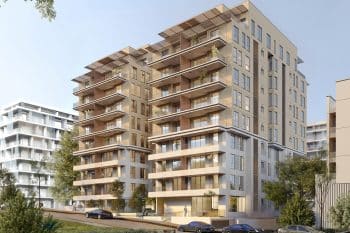 פרויקט אייזנברג 38-40 של חברת ONCE אסף נחשוני // הדמייה- אתגר נול אדריכלים