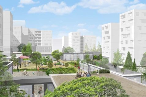 שכונת אתרוג בית דגן// אדריכלות: משרד קורין אדריכלים // תכנון נופי: משרד אהרונסון