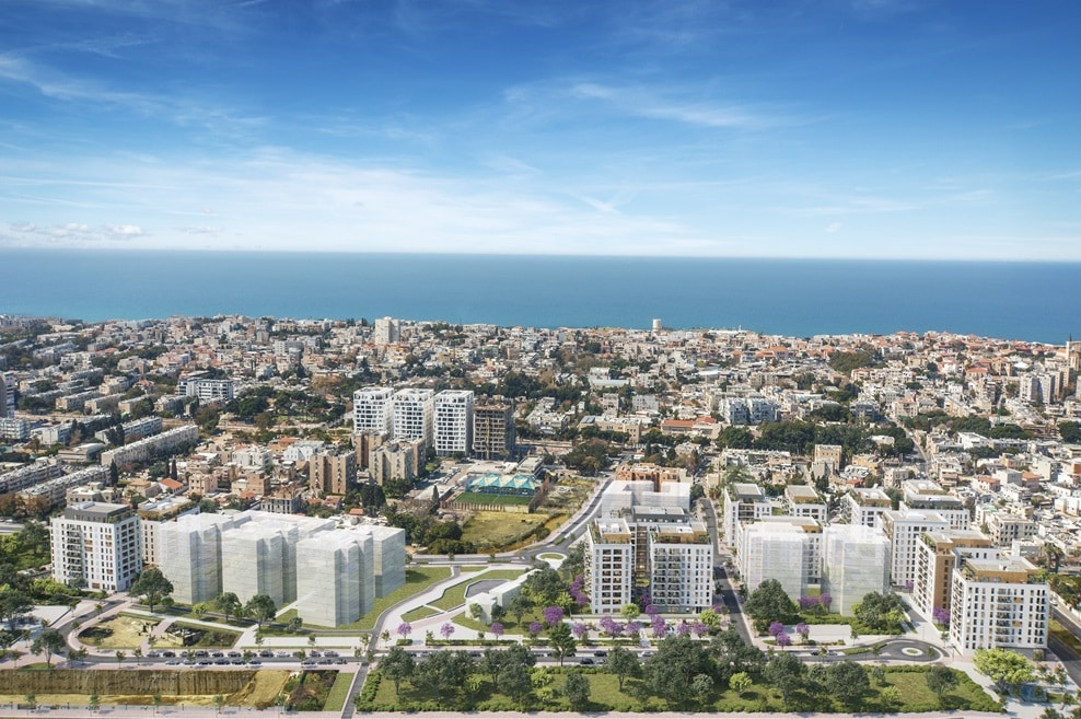 פרויקט יפו תל אביב של צמח המרמן לוישטין ודוניץ אלעד // הדמייה: מילבאואר אדריכלים