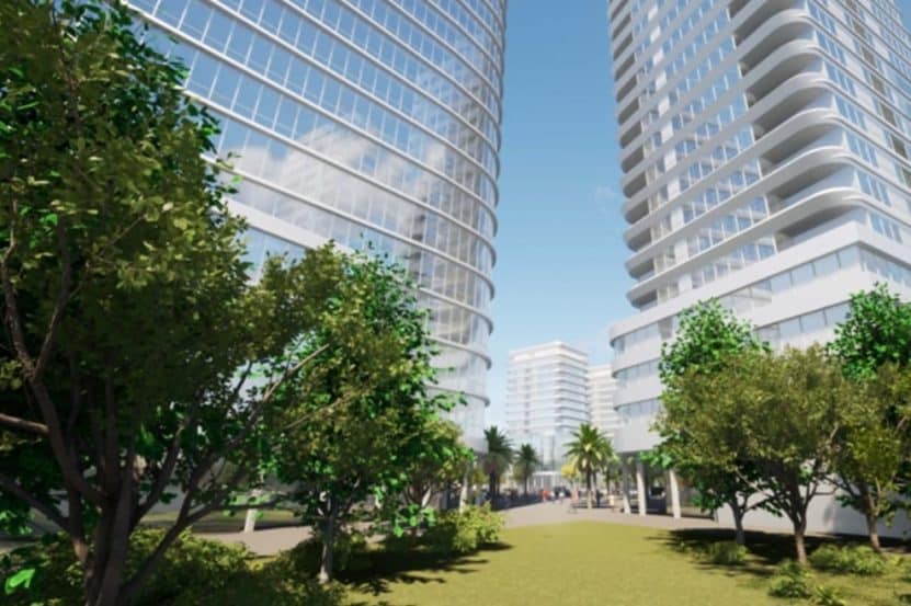מתחם צומת כדורי // הדמיה: משרד האדריכלים דני קייזר