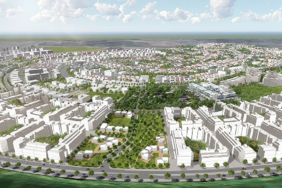 מתחם בית אליעזר בעיר בחדרה // הדמיה: יער אדריכלים