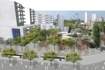 כיכר העצמאות עפולה // הדמיה: מנעד אדריכלים