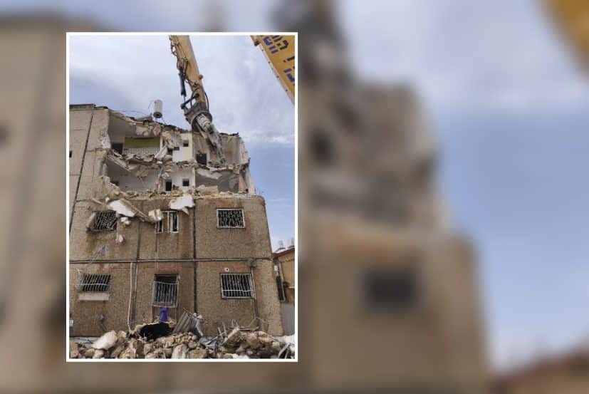 אירוע הריסה ראשון בבית שמש // צילום באדיבות דוברות עיריית בית שמש