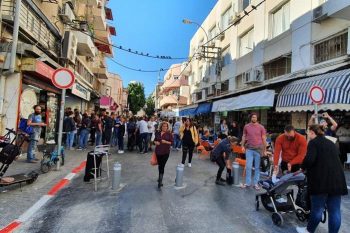 אלוסטרציה. מדרחוב ברח' לוינסקי // באדיבות דוברות העירייה
