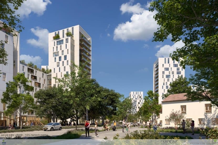 תוכנית כפר בתיה // הדמיה: פרחי צפריר אדריכלים