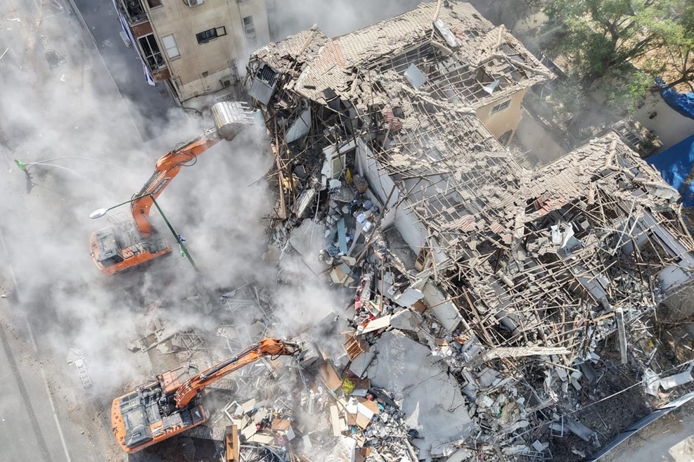 אתרי ההרס "עם כלביא" ברמת גן // צילום: אורי חבושי