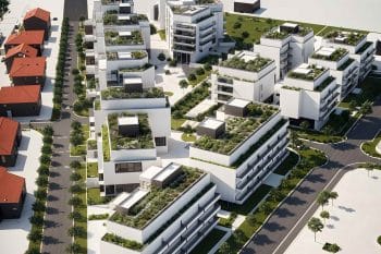 מתחם מגורים חדש בפרדס חנה כרכור // הדמיה: Rethink architects ltd
