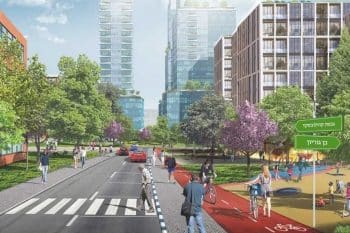 להמחשה: התחדשות עירונית בגבעתיים // רחוב בן גוריון // בר לוי אדריכלים ומתכנני ערים