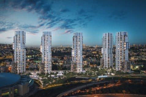 מתחם פינוי בינוי בר יוחאי רובע סוהו // קרדיט הדמיה: Dvision3