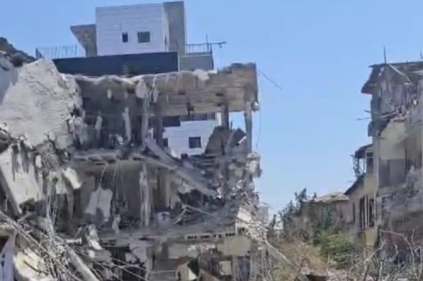מתחם פינוי בינוי שנפגע במתקפת הטילים // באדיבות נציגות המתחם המיוצג על ידי משרד משרד פרבמן רשף ושות’