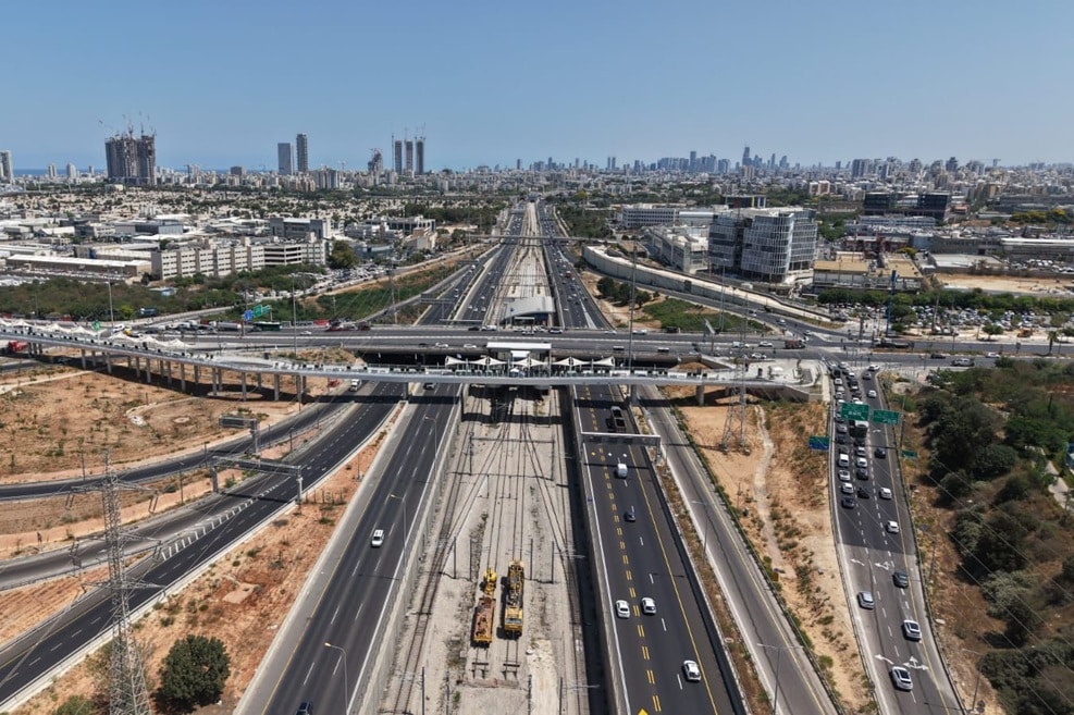 גשר ה-1000 בראשון לציון // צילום רחפן: לביא צילומי אוויר