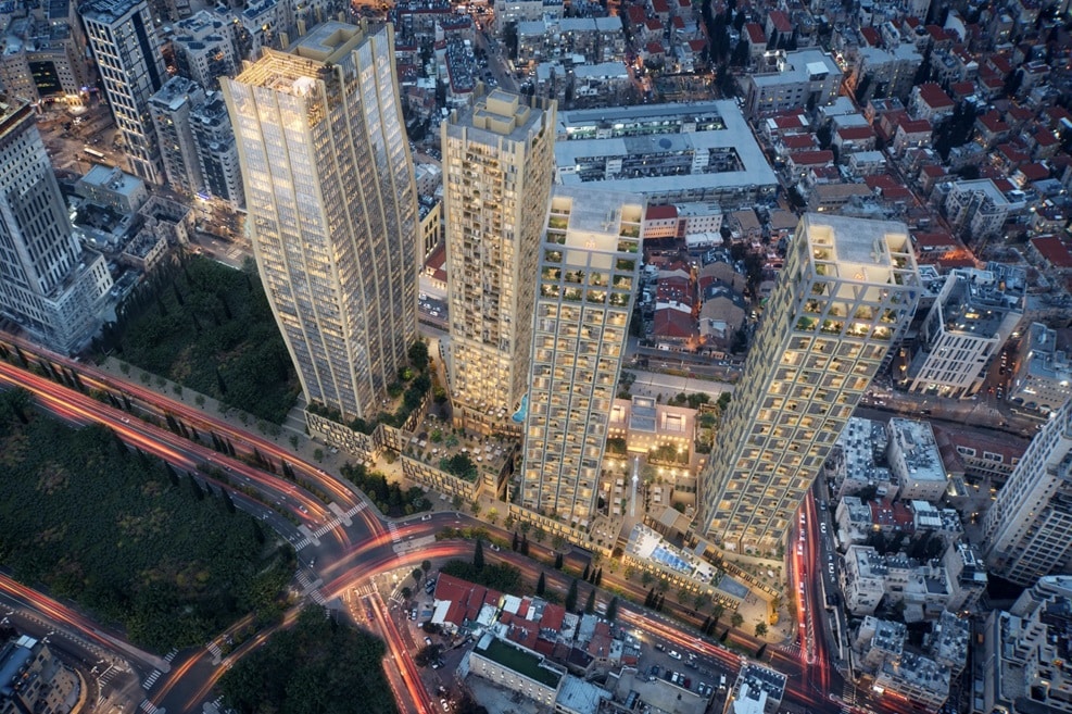 מתחם מידטאון ברובע הכניסה לעיר // הדמיה: 3DVISION