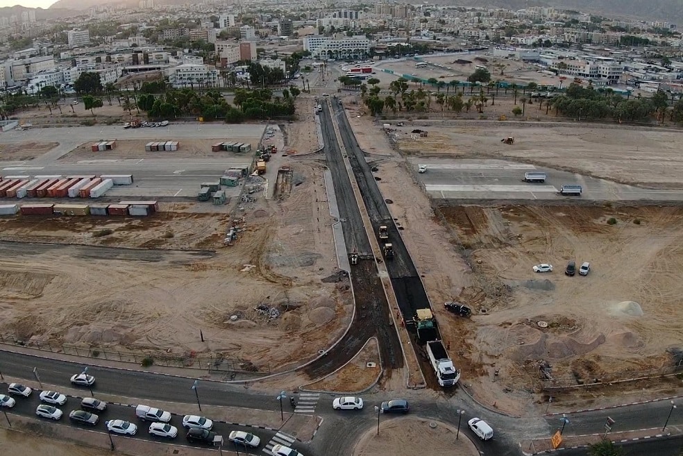 פיתוח תשתיות באזור שדה התעופה באילת // צילום: עיריית אילת