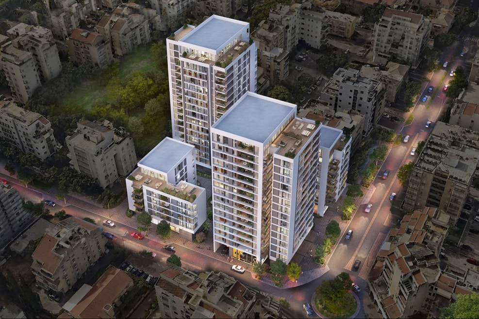 פרויקט פינוי בינוי רוטשילד הכרמל כפר סבא // הדמייה: איוולב