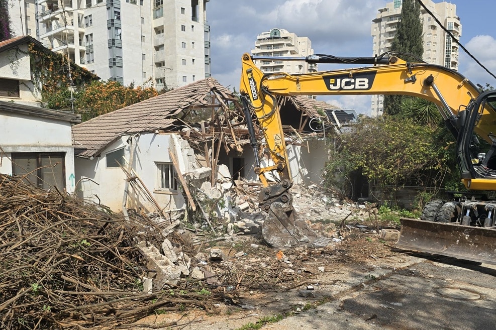 אירוע הריסה, פרויקט נולה רמת השרון // צילום: באדיבות החברה