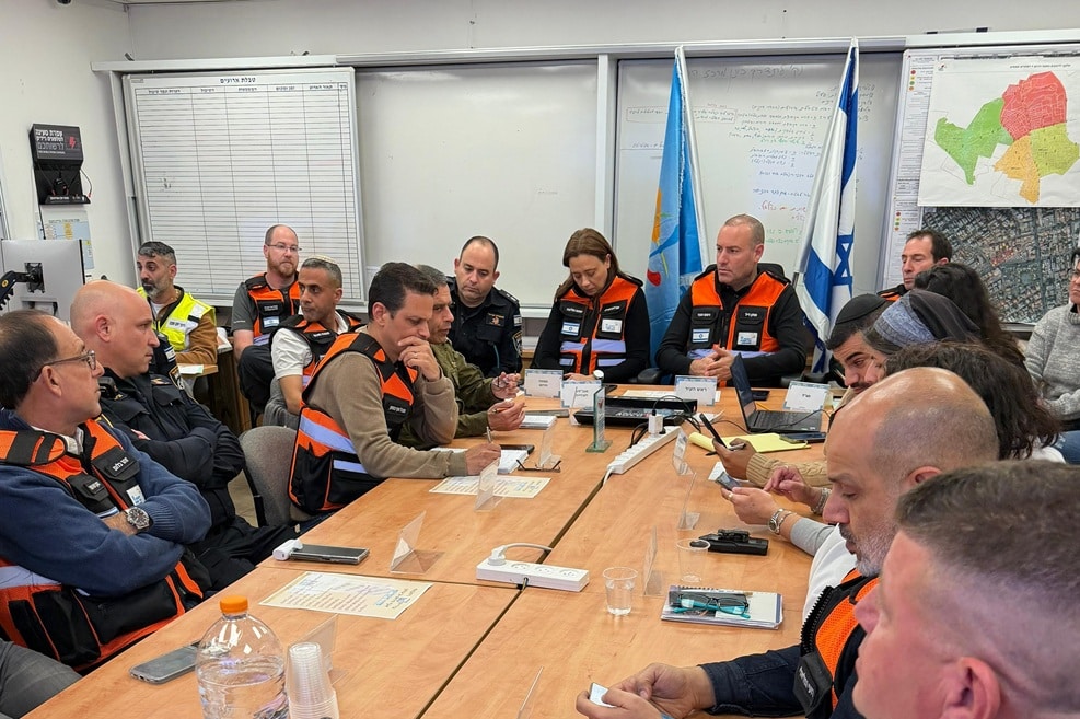 הערכת מצב בעיריות // צילום: באדיבות דוברות עיריית רחובות