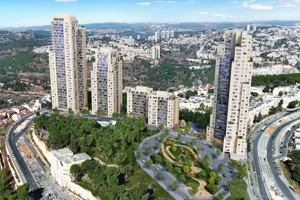 תחם תירוש בשכונת גילה בירושלים // הדמיה: evolve media